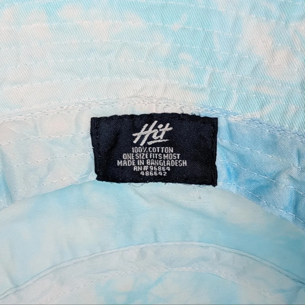 Don Julio Hit Bucket Hat Tie Dyed With Ice Method Light Blue And White - Picture 7 of 8